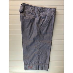 Elevenses Anthropologie Pinstripe Bermuda Short